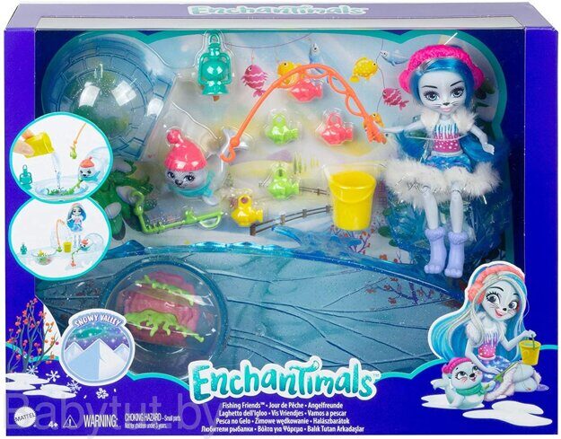 Игровой набор Энчантималс Рыбалка на льду c куклой Сэшей Тюленни GJX48