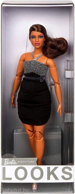 Кукла Barbie Looks Пышная брюнетка с хвостом HBX95