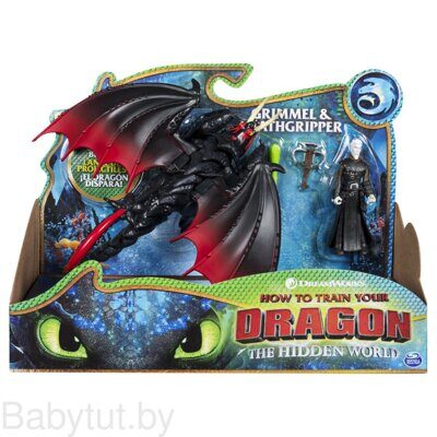 Dragons Дрэгонс Игровой набор дракон Мертвая хватка и фигурка Громмеля 66621