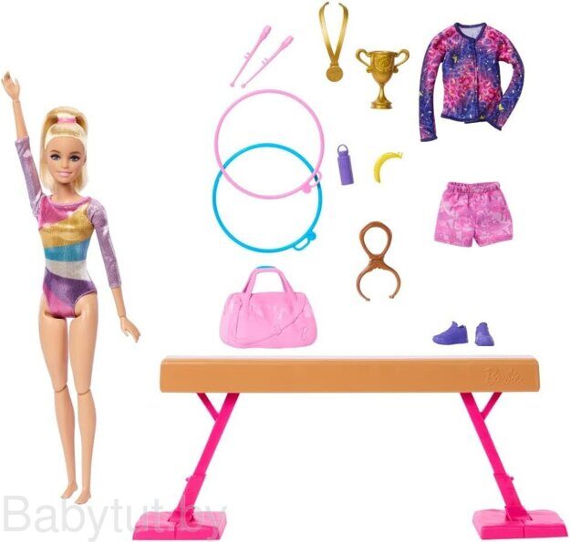 Игровой набор Barbie Гимнастка HRG52