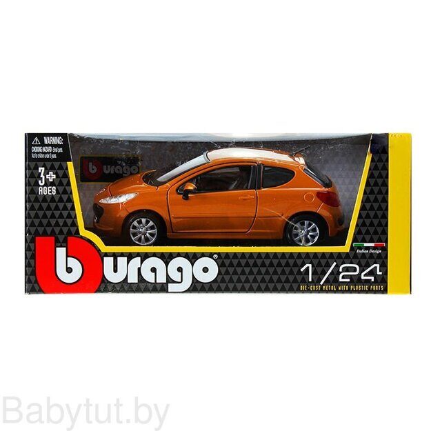 Модель автомобиля Bburago 1:24 -  Пежо 207