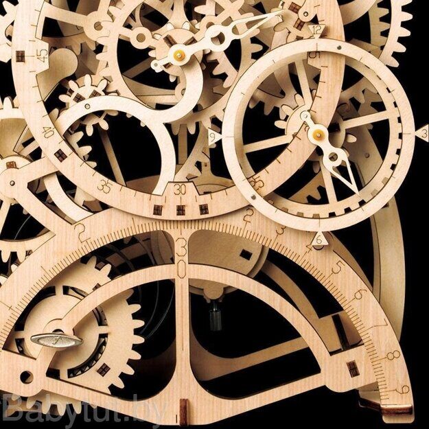 Деревянный 3D конструктор Robotime Маятниковые часы LK501