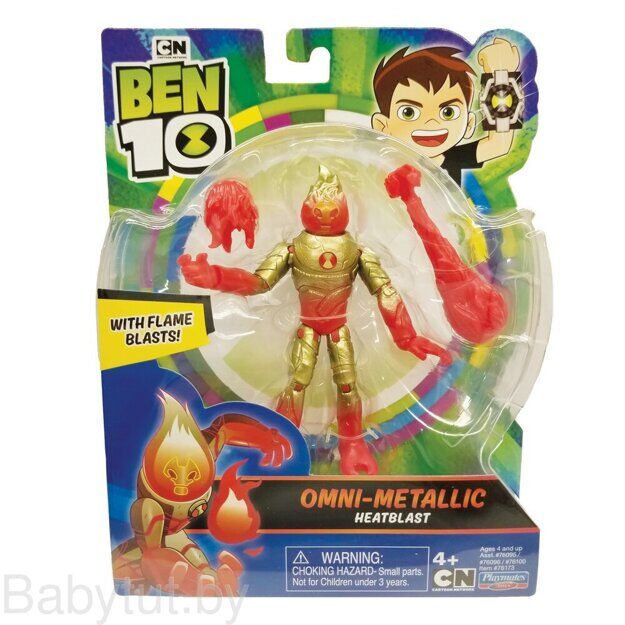 Фигурка Ben 10 Человек-огонь «Металлик», 12,5 см 76173