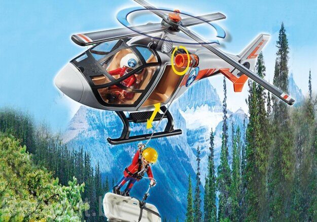 Конструктор Спасательный вертолёт в каньоне Playmobil 70663