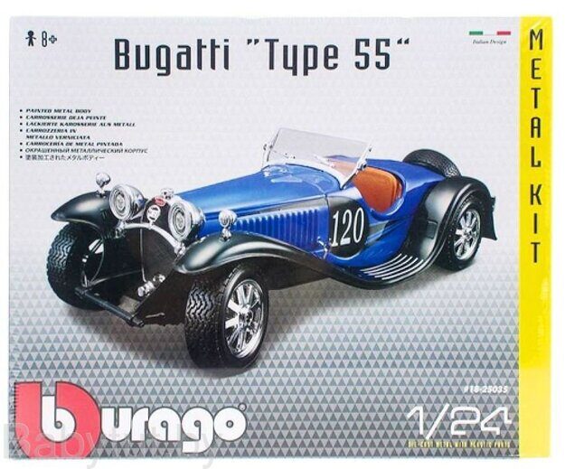 Сборная модель автомобиля Bburago 1:24 -  Бугатти 55 (1932)