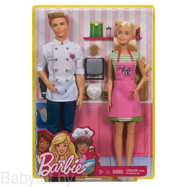 Набор кукол Barbie Барби и Кен повара FHP64