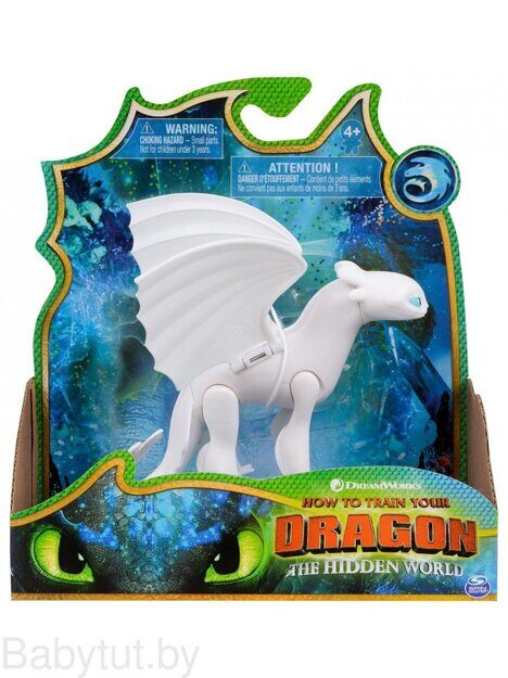 Dragons Дрэгонс Фигурка дракона Белая Фурия с подвижными крыльями 66620