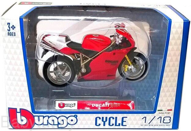 Модель мотоцикла Bburago 1:18 - Ducati 998R