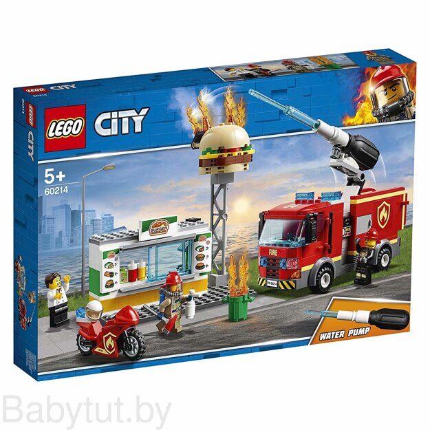 LEGO City Пожар в бургер-кафе 60214