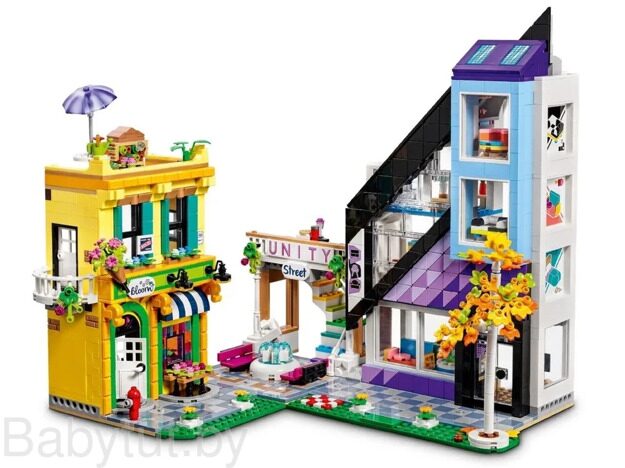Конструктор LEGO Friends Цветочный и интерьерный магазины в центре города 41732