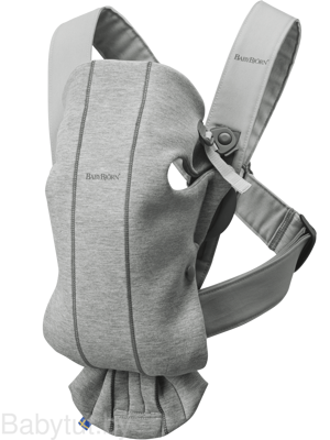Рюкзак-кенгуру BabyBjorn Mini 3D Jersey Светло-серый