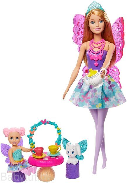 Игровой набор Barbie Заботливая принцесса Чаепитие GJK50