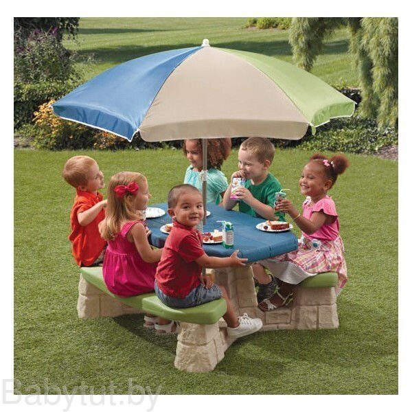 Детский стол для пикника Step2 с зонтиком 8438