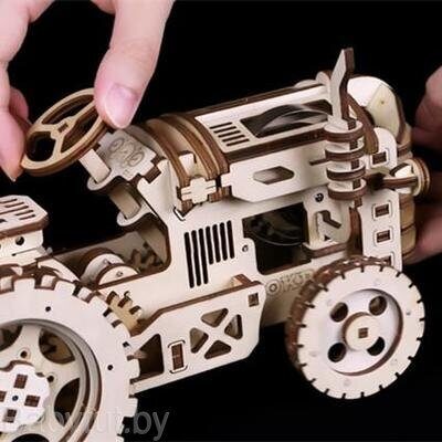 Деревянный 3D конструктор Robotime Трактор LK401