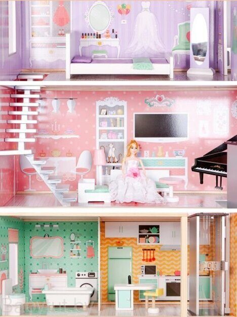 Кукольный домик Eco Toys Rainbow 4128