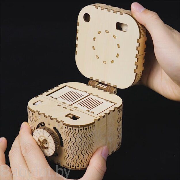 Деревянный 3D конструктор Robotime Шкатулка-сейф LK502