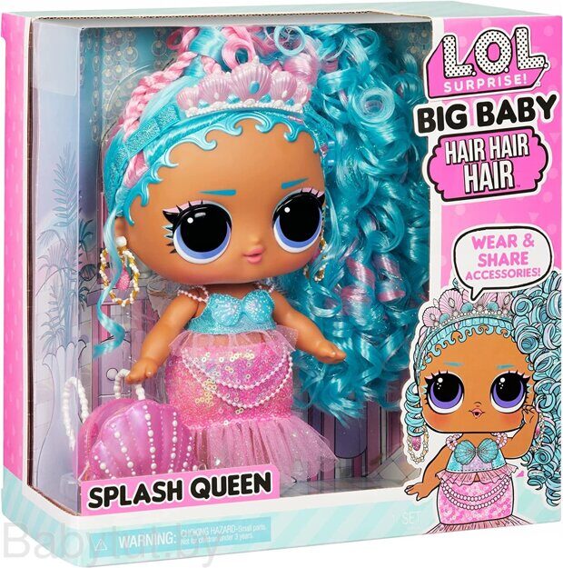 Кукла LOL Surprise Big Baby Hair Hair Hair Splash Queen 579724