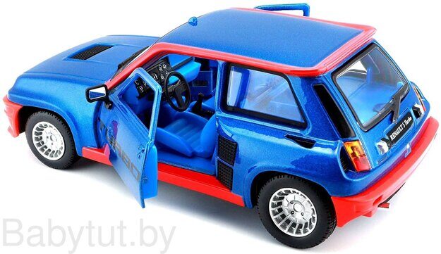 Модель автомобиля Bburago 1:24 - Рено 5 Турбо (1982)