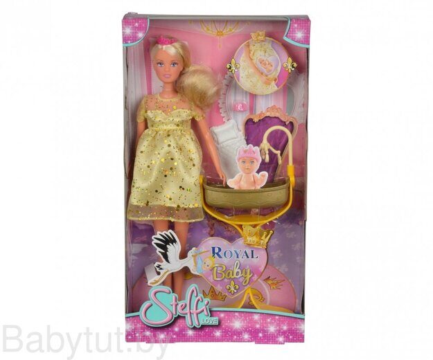 Кукла Simba Штеффи беременная королевский набор 5737084