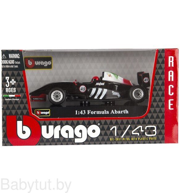 Модель автомобиля Bburago 1:24 - Рэйсинг Формула Абарт