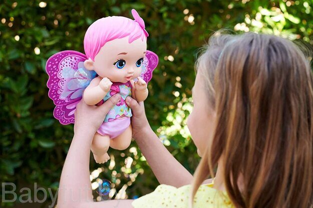 Кукла My Garden Baby Feed and Change с розовыми волосами GYP10