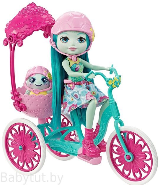 Игровой набор Энчантималс Прогулка на велосипеде с куклой Тайли Черепашка