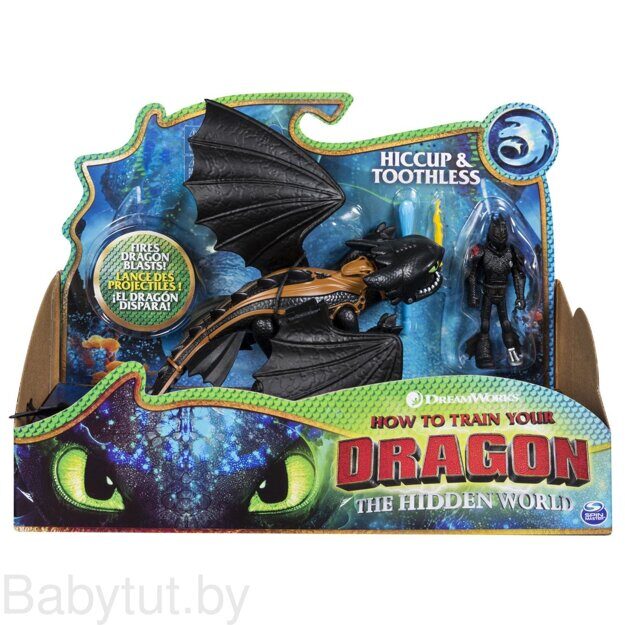 Dragons Дрэгонс Игровой набор дракон Беззубик и фигурка Иккинга 66621