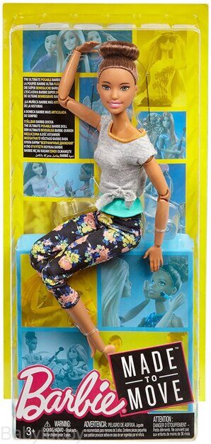 Кукла Барби Безграничные движения Йога Barbie Made To Move FTG82