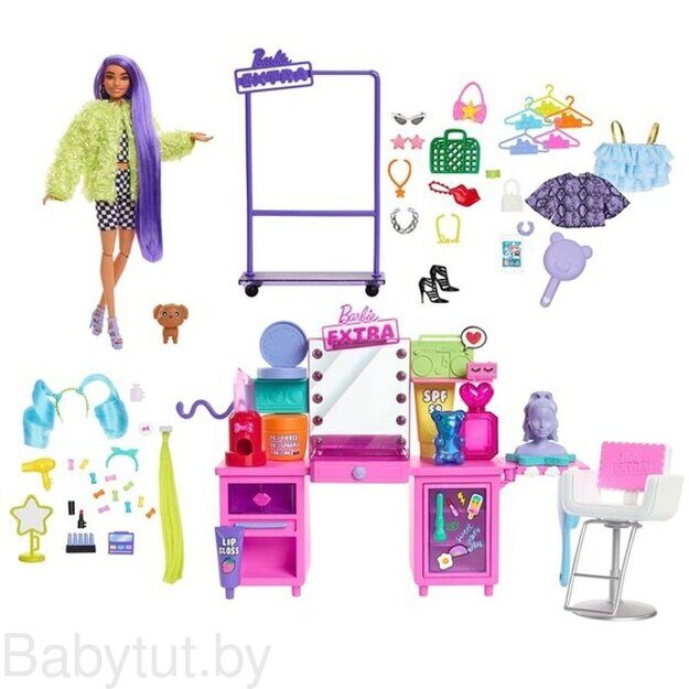 Игровой набор Barbie Экстра с туалетным столиком GYJ70