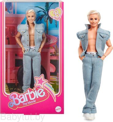 Кукла Barbie The Movie Кен в джинсовом костюме HRF27