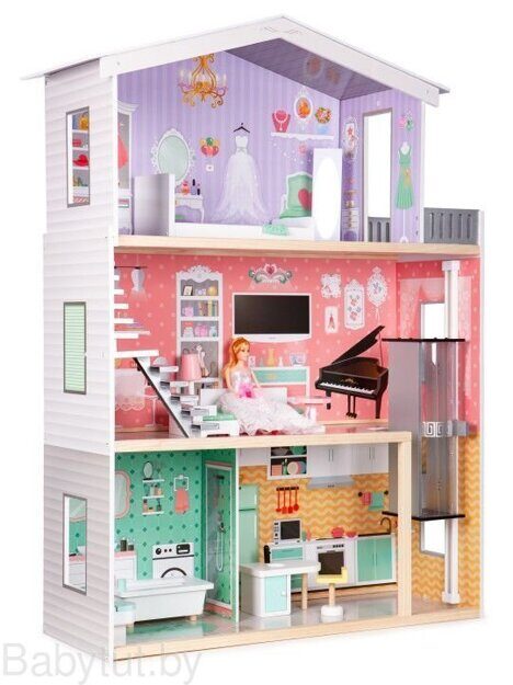 Кукольный домик Eco Toys Rainbow 4128