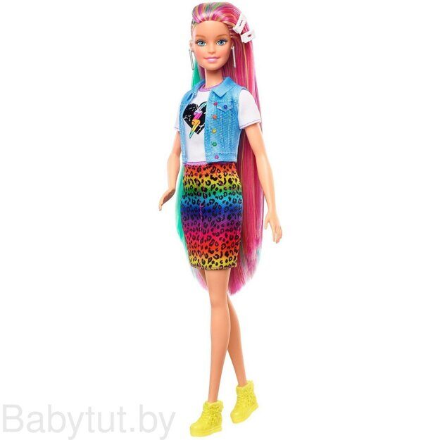 Игровой набор Barbie Разноцветные волосы GRN81