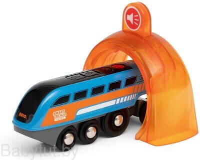 Поезд с интерактивным тоннелем со звукозаписью Brio Smart Tech Sound 33971