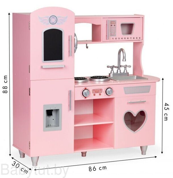 Детская кухня Eco Toys розовая 7268