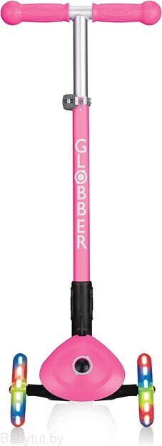 Самокат Globber Primo Foldable Lights 432-110-2 розовый