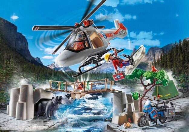 Конструктор Спасательный вертолёт в каньоне Playmobil 70663