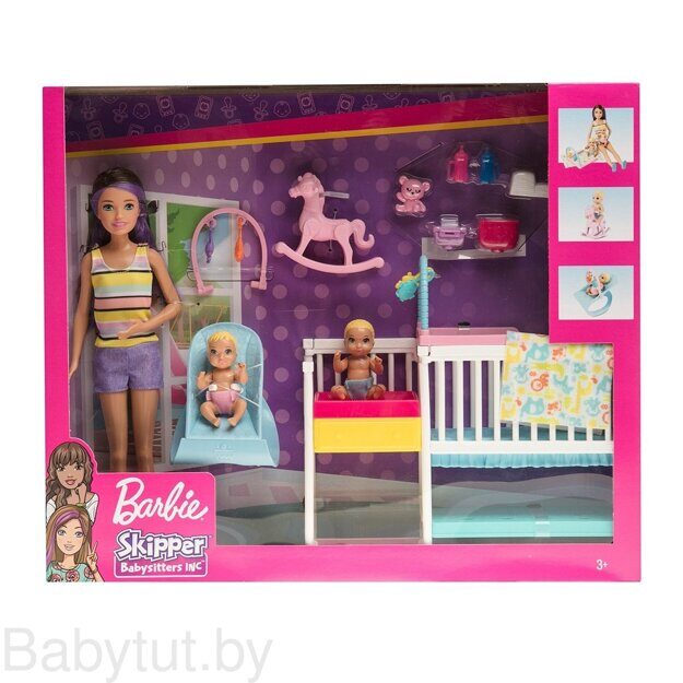Игровой набор Barbie Скиппер и малыши GFL38