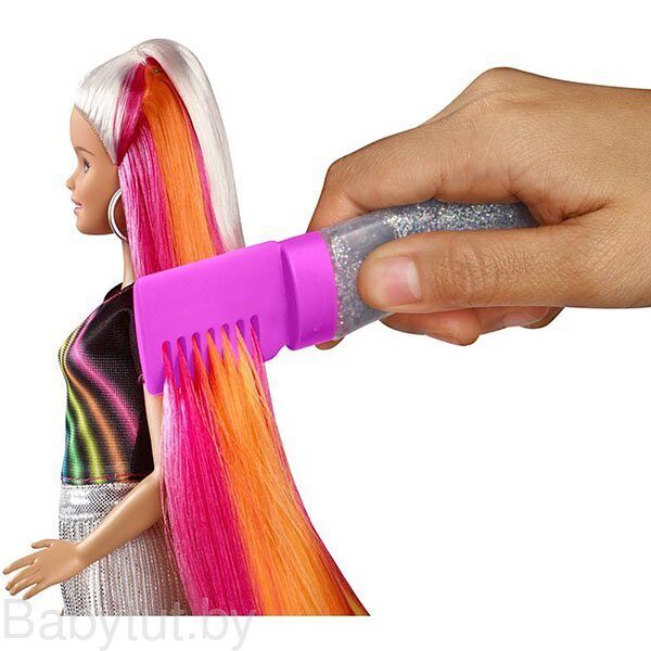 Игровой набор Barbie Радужные волосы FXN96