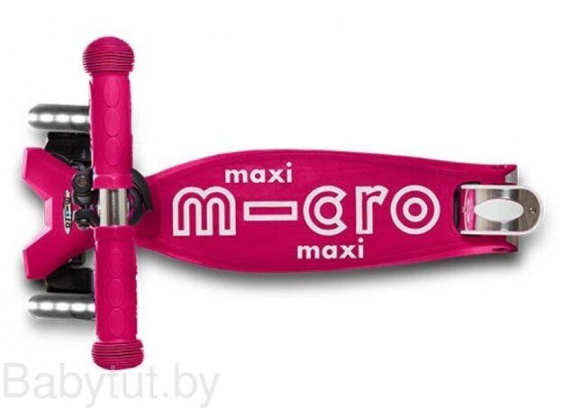 Самокат Micro Maxi Deluxe LED Розовый