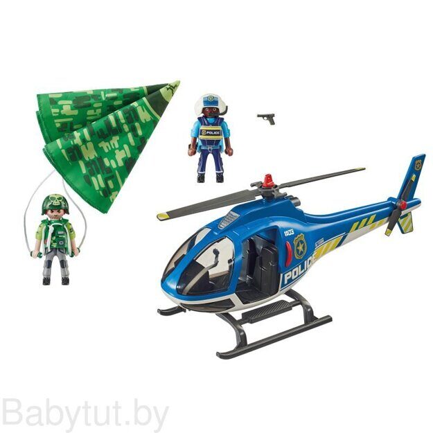 Конструктор Полицейский вертолет: Побег с парашютом Playmobil 70569