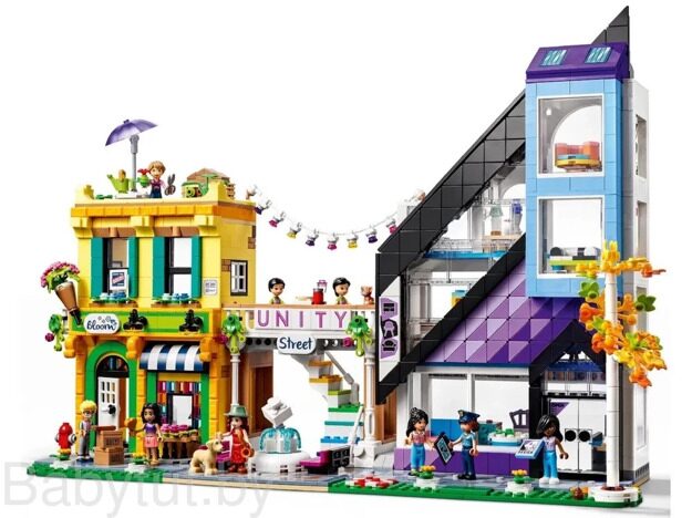 Конструктор LEGO Friends Цветочный и интерьерный магазины в центре города 41732