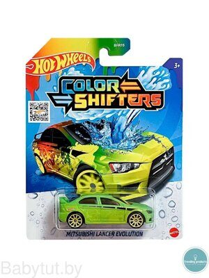 Машинка Hot Wheels серии Color Shifters mitsubishi lancer BHR15