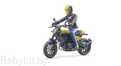 Мотоцикл Ducati Scrambler с водителем Bruder 63053