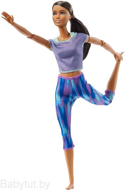 Кукла Барби Безграничные движения Гимнастка Barbie Made To Move GXF06
