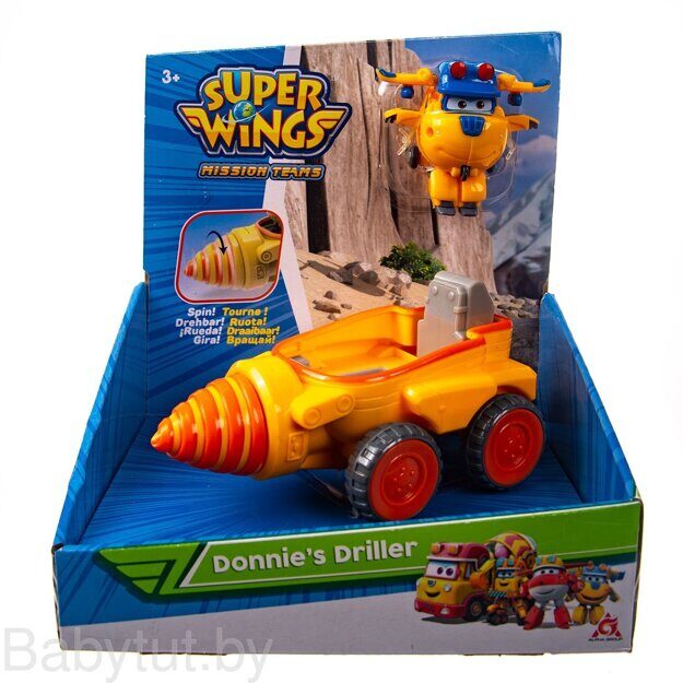 Машина Super Wings Боровик Донни с фигуркой EU730843