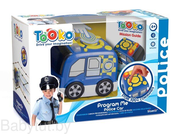 Игрушка из пластмассы "Программируемая полицейская машина Tooko"  81471