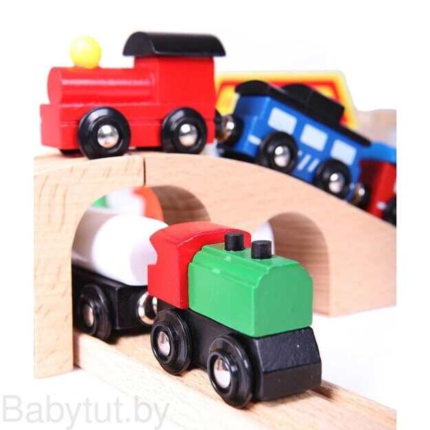 Железная дорога Eco Toys 49 элементов HJD93664