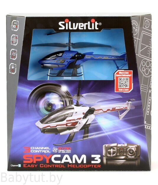 Silverlit Игрушка из пластм. "3-х канальный вертолёт "Spy Cam 3" с камерой и сист. "Простое управление" 84737