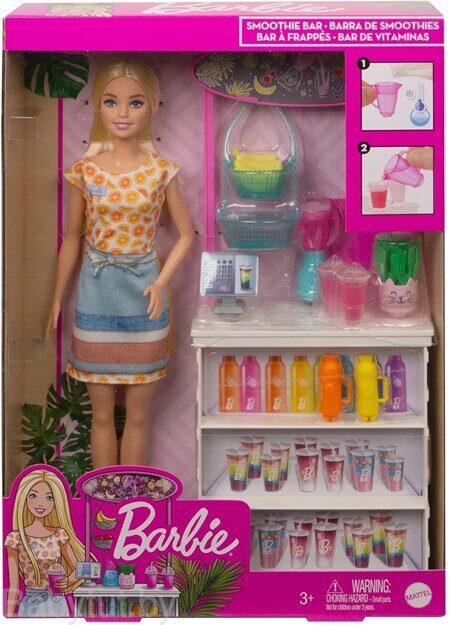 Игровой набор Barbie Смузи-бар GRN75