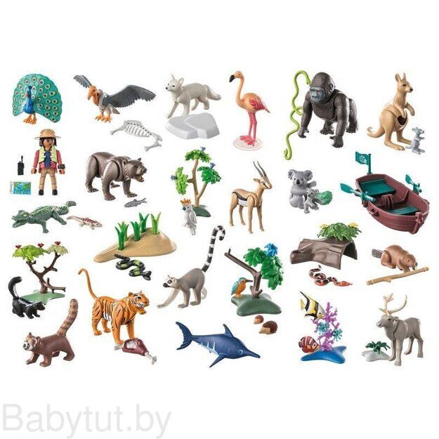 Адвент календарь Путешествие по животному миру Playmobil 71006